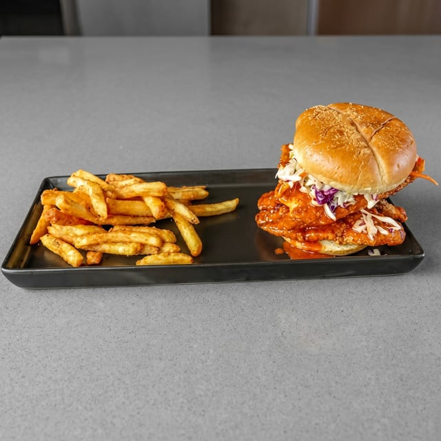 Honey-Hot Catfish Sandwich.