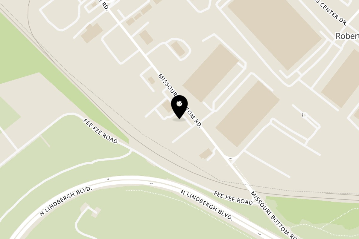 Map showing the location of Stone X Steel on 11750 Missouri Bottom Rd in Hazelwood